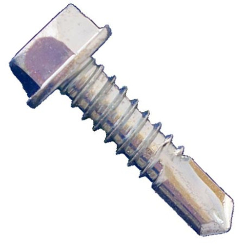 #8 x 2-1/2" Daggerz Hex Washer Head Self Drilling Screws Zinc (2,000/Bulk Pkg.)