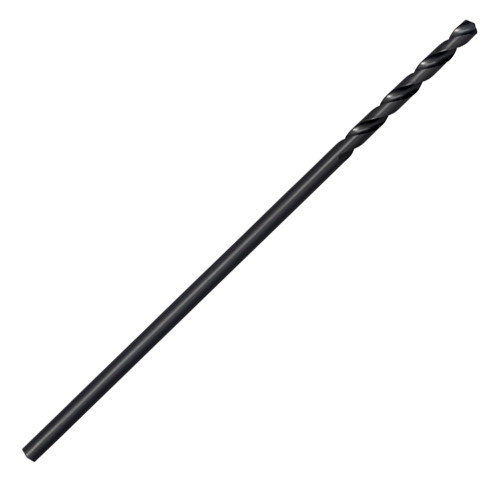 135 Degree Split Point Black Oxide Treated 12" Aircraft Extension Drill Bit 1/8" CS12X-1/8 (12/Pkg.)