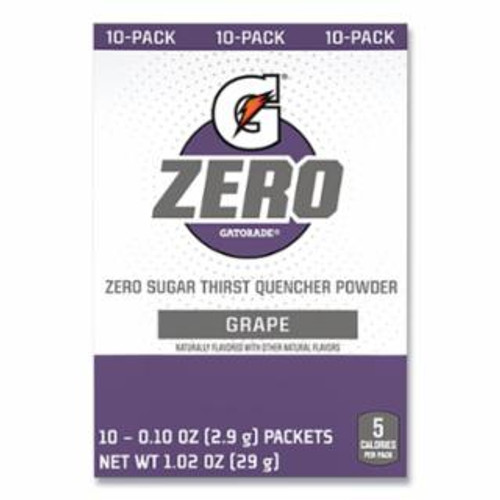G Zero Powder Stick, 0.10 oz Volume, 20 oz Yield, Grape - 120 Each