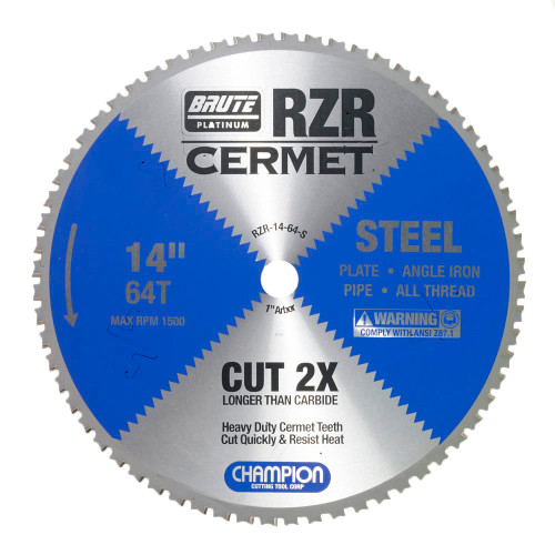 Brute RZR Steel Cermet Circular Saw Blades 6-1/2X32TX RZR-612-32-S (Qty. 1)