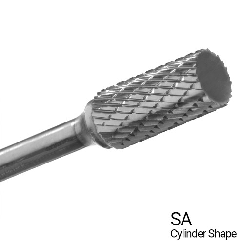 1/4" X 5/8" Cylinder Shape Extra Long Carbide Bur Bit  SA1-L6 (Qty. 1)