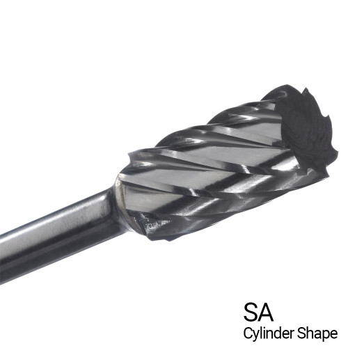 1/4" X 5/8" Cylinder Shape Single Flute Carbide Bur Bit SA1NF (Qty. 1)