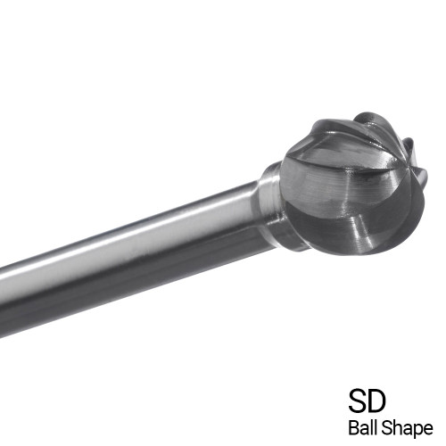 3/8" X 5/16" Ball Shape Single Flute Carbide Bur Bit SD3NF (Qty. 1) 3/8" X 5/16" Ball Shape Single Flute Carbide Bur Bit SD3NF (Qty. 1)