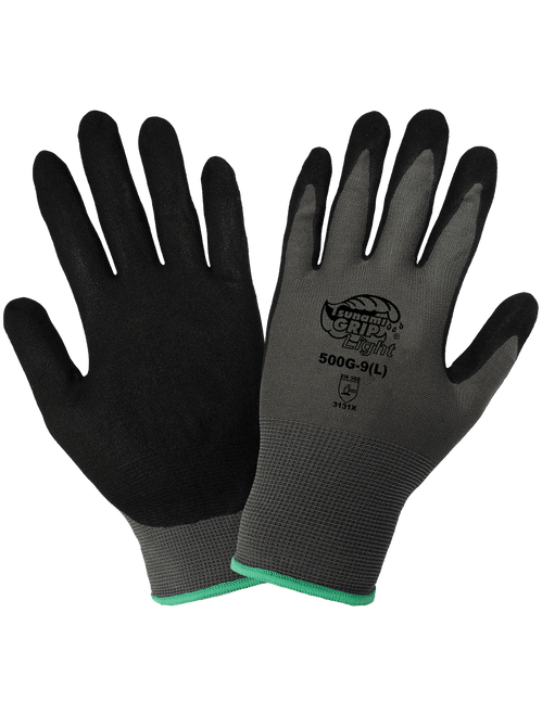 Mach Finish Nitrile-Coated Glove Size 8(M) 12 Pair, #500G-T-8(M)
