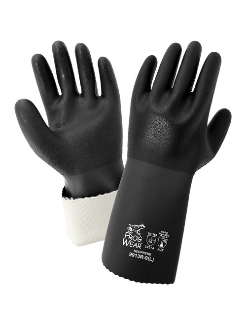 FrogWear Premium Rough Finish 13-Inch Neoprene Chemical Handling Glove Size 10(XL) 12 Pair, #9913R-10(XL)