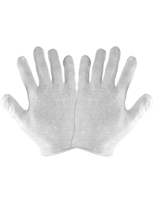 Reversible Bleached White Lightweight Cotton Glove Men's Size 1,200 Pair, #L100