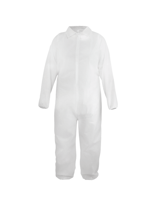 FrogWear SMS Material Disposable Non-Woven Coveralls with Collar- Size 12(3XL) 25 ct/Case, #NW-SMS330COV-3XL