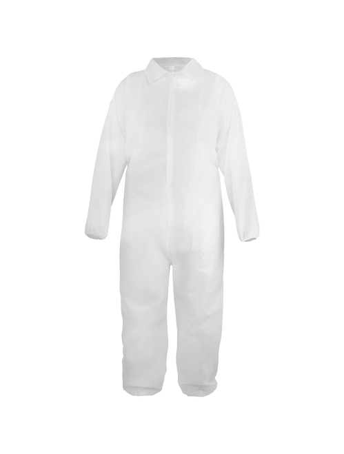 FrogWear SMS Material Disposable Non-Woven Coveralls with Collar- Size 10(XL) 25 ct/Case, #NW-SMS330COV-XL