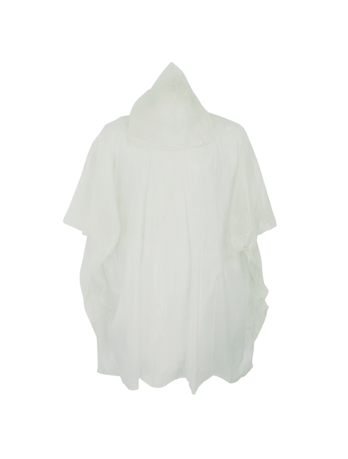 Clear Poncho with Hood- One Size, #RCP810