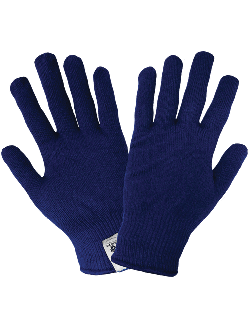 Navy Self-Wicking Hollow Core Thermal Glove Men's One Size 12 Pair, #S13T