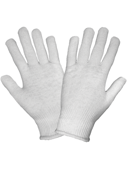 White Self-Wicking Hollow Core Thermal Glove Men's One Size 12 Pair, #S13WT