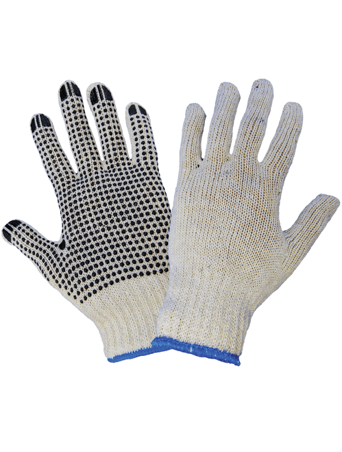 Standard Cotton/Polyester PVC Dotted Glove Women's One Size 300 Pair, #S55D1-W