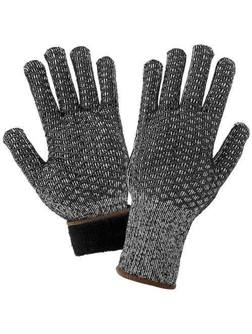 Acrylic Terry Cloth Patterned PVC Glove Size 8(M) 144 Pair, #T800HC-8(M)