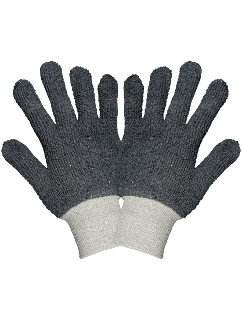 Heavyweight Gray Terry Cloth Glove Size 9(L) 144 Pair, #TG1350-9(L)