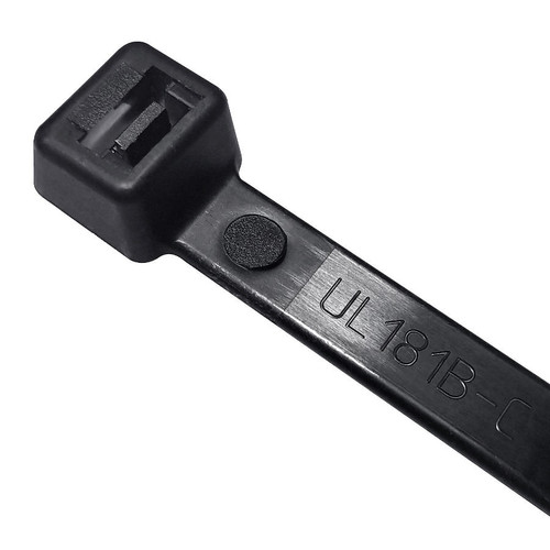 36" Heavy Duty Cable Tie 175lb, UV-Black, Branded 104267 (500/Bulk Pkg.)