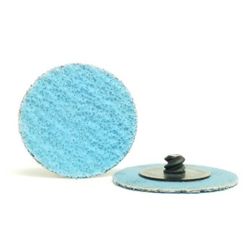 Blue Zirconia PZ533 Type S 2" 36 Metal Button Twist-On Quick Change Discs (100/Pkg.)