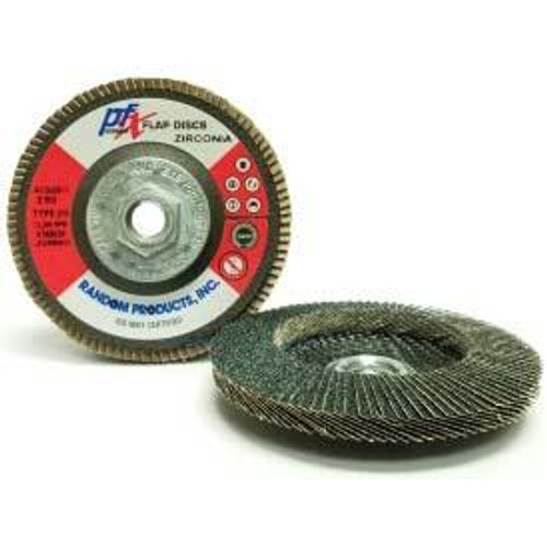 PFX  Zirconia HD/Jumbo, 4 1/2" X 7/8", Grit 120, Type 29, Angle, Blue/Green (10/Pkg)