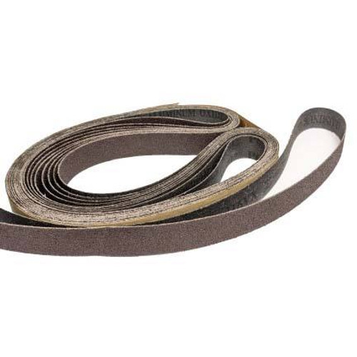 Premium Aluminum Oxide Resin Bond Belt, 2 1/2" X 72", 180X Grit (20/Pkg)