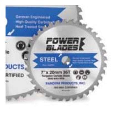 Power TCT Blade For Steel, 7 1/4" x 5/8", Tungsten Carbide Tipped 40T (Qty. 1)