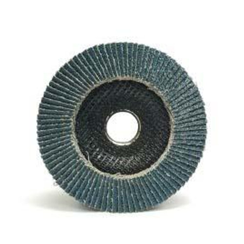 Advantage Super Value Zirconia Flap Disc, 4 1/2" X 7/8", Grit 120, Type 27 Fiberglass, (10/pkg)