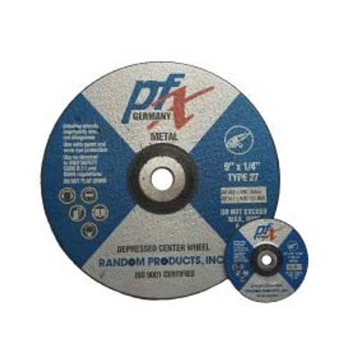 PFX Grinding Wheel for Metal , 4" X 1/4" X 3/8", Type 27 (25/pkg)