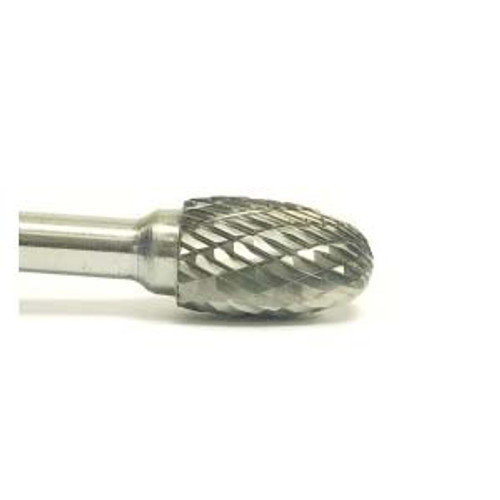 SE-5 Double Cut Carbide Burr Oval With 12" Shank, 1/2" x 7/8" x 1/4" x 12"(Qty. 1)