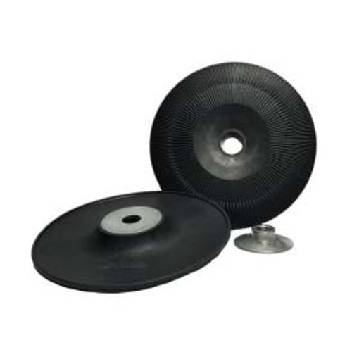 Turbo Backing Pads For Fiber Discs, 5" x 5/8", Rigid, PA6/30FG, Black (Qty. 1)