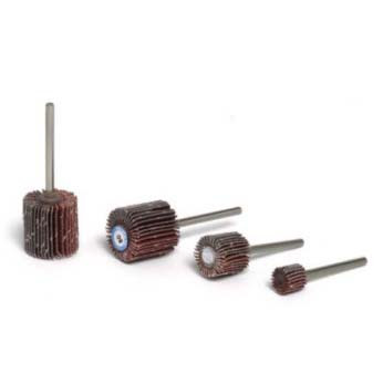 Premium Micro Flap Wheel, 5/8" x 5/8" x 1/8", 80 Grit, Aluminum Oxide, (10/Pkg)