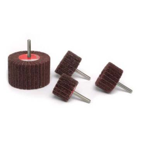 Interleaved Flap Wheel, 2" x 1" x 1/4", Grit A60 Medium, Aluminum Oxide, Maroon (10/Pkg) Interleaved Flap Wheel, 2" x 1" x 1/4", Grit A60 Medium, Aluminum Oxide, Maroon (10/Pkg)