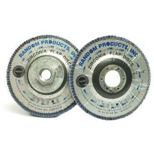 High Performance Blue Flat Flap Disc With Fiberglass Backing, 4 1/2" x 7/8", Type 27, Grit 50, Zirconia, Blue (10/Pkg) High Performance Blue Flat Flap Disc With Fiberglass Backing, 4 1/2" x 7/8", Type 27, Grit 50, Zirconia, Blue (10/Pkg)