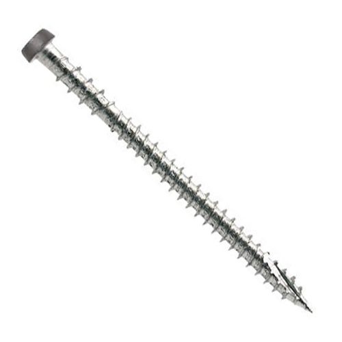 Simpson Strong Tie #10 x 2-3/4" Deck Drive DCU Composite Deck Screws, 316 Stainless Steel, Gray 04 (70 /Pkg.) #DCU234C316GR04