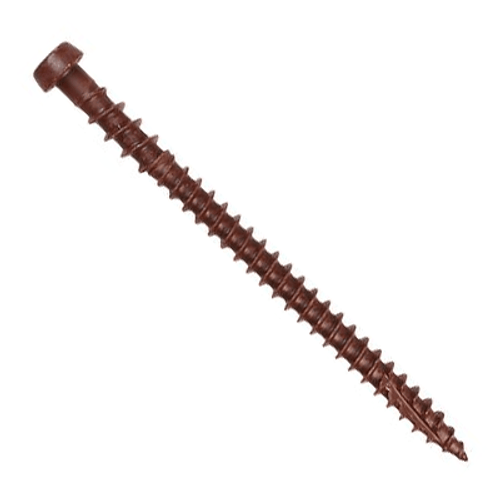 Simpson Strong Tie #10 x 2-3/4" Deck Drive DCU Composite Deck Screws, Quik Guard Coating, Red 01 (70/Pkg.) #DCU234RD01R70