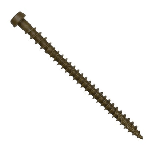 Simpson Strong Tie #10 x 2-3/4" Deck Drive DCU Composite Collated Deck Screws, Quick Gard Coating, Brown 01 (1000/Pkg.) #DCU234SBR01