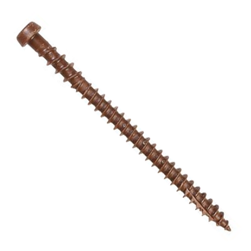 Simpson Strong Tie #10 x 2-3/4" Deck Drive DCU Composite Deck Screws, Quik Guard Coating, Tan 01 (350 /Pkg.) #DCU234TN0R350