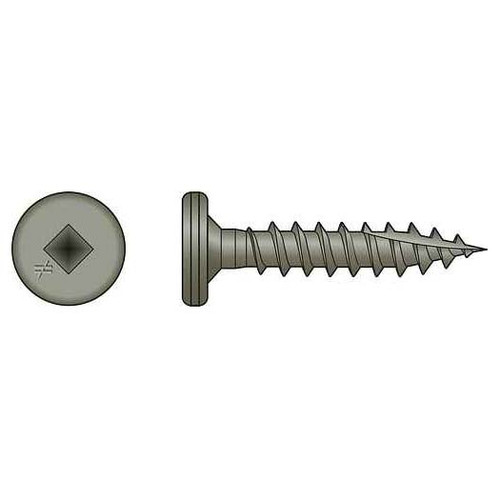 Simpson Strong-Tie #10-12 x 1-1/2" PC Standing-Seam-Roofing Panel Clip Screws, Collated, Pancake, Square, Type 17, Quik Guard (1500/Pkg) #PCQ112BS1012