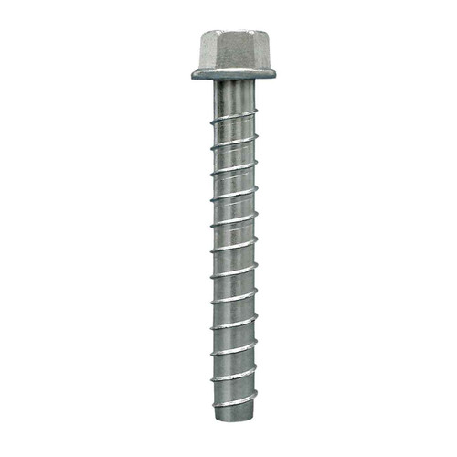 Simpson Strong Tie 1/2" x 12" Titen HD Hex Head Heavy-Duty Screw Anchors, Zinc (5/Pkg) #THD501200H