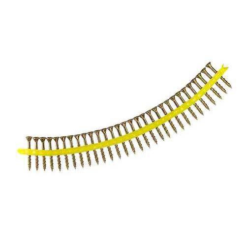 Simpson Strong-Tie #9 x 2-1/2" Strong-Drive WSV Subfloor Screws, Collated, Six Lobe, Rimmed Flat Head w/Nibs, Zinc Yellow (1,500/Pkg) #WSV212S