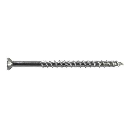 Simpson Strong-Tie #7 x 2-1/4" Deck-Drive DWP Wood Screws, 305 Stainless Steel, Six Lobe, Trim Head (100/Pkg) #S07225FWP