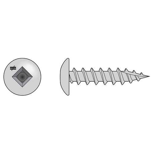 Simpson Strong-Tie #8 x 1-1/2" Truss Head Screws, Square Drive, Type 17, 305 Stainless Steel (100/Pkg) #S08C150TSC