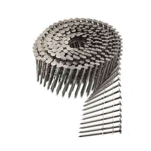 Simpson Strong Tie-S13A150SNBP, 1-1/2", 15 Degree, Wire Coil, Full Round Head, Ring Shank Siding Nail (1,500/Pkg)