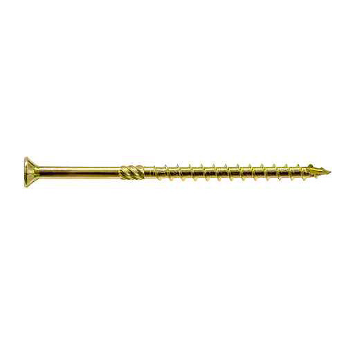 Simpson Strong-Tie .230" x 11" Strong-Drive SDCF Timber CF Screws, Flat Head w/Nibs, Six Lobe, Zinc Yellow (250/Pkg) #SDCP221100