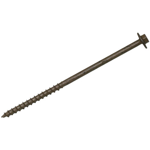 Simpson Strong-Tie .195" X 8" Strong Drive SDWH Timber Screws, Large Hex Washer Head, Double-Barrier Coating (12/Pkg) #SDWH19800DB-R12