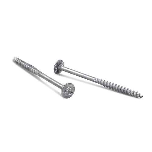 Simpson Strong-Tie .276" X 4" Strong Drive SDWH Timber Screws, Large Hex Washer Head, Hot-Dip Galvanized (1/Pkg) #SDWH27400G-RP1