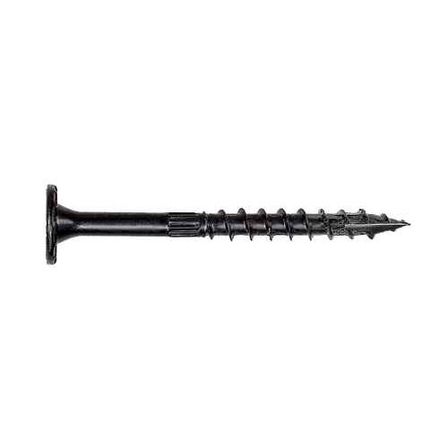 Simpson Strong-Tie .250 x 2" Outdoor Accents Structural Wood Screws, Low Profile Head, Six Lobe, Black (12/Pkg) #SDWS25200DBBRC12