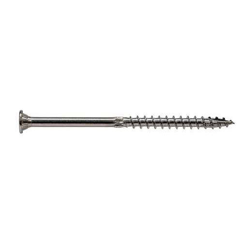 Simpson Strong-Tie .276 x 3" Strong-Drive SDWS Timber Screws, 316 Stainless Steel, Flat Washer Head, Six Lobe (350/Pkg) #SDWS27300SS