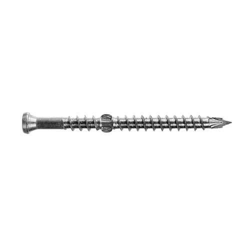 Simpson Strong Tie #10 x 2-1/2" Deck Drive DHPD Hardwood Screws, 305 Stainless Steel, Square Drive, Collated (1,000/Pkg) #SSDHPD212S