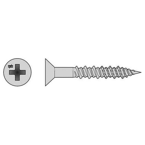 Simpson Strong-Tie #6 x 3/4" Marine Screws, Phillips Flat Head, 316 Stainless Steel, Sharp Point (100/Pkg) #T06J075FXC