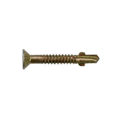 Simpson Strong-Tie #14 x 3" Strong Drive TB Wood To Steel Screws, Collated, Flat Head, Square Drive, #4 Point, Mechanically Galvanized (750/Pkg) #TBG1475S