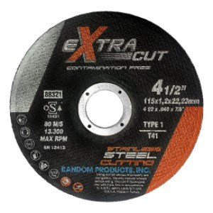 4-1/2 X .040 X 7/8 Cut Off Wheels, Extra Cut, Type 1 (50/Pkg.)
