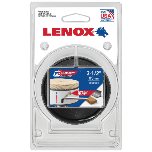 Lenox Speed Slot Bi-Metal Hole Saw, 3-1/2" #2060595 (1/Pkg.)